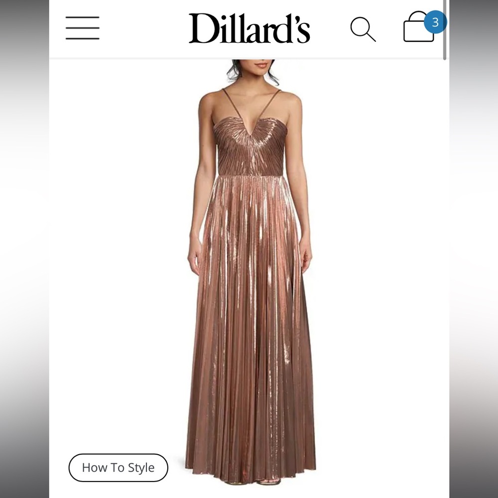 Formal rosegold dress